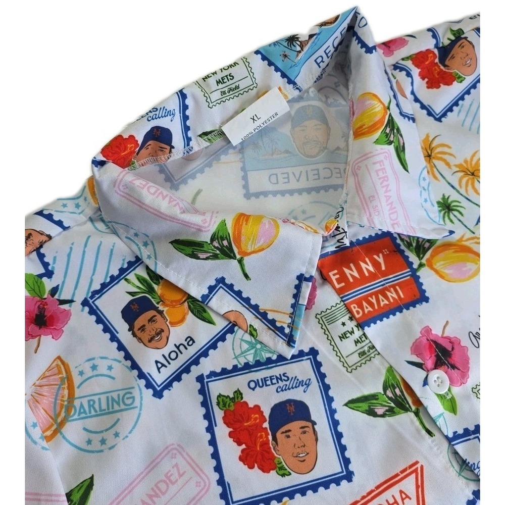 New York Mets Hawaiian shirt Father's Day giveaway 2025 XL New Sealed